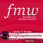 10.12. ab 10:30  öffentliche Examenskonzerte