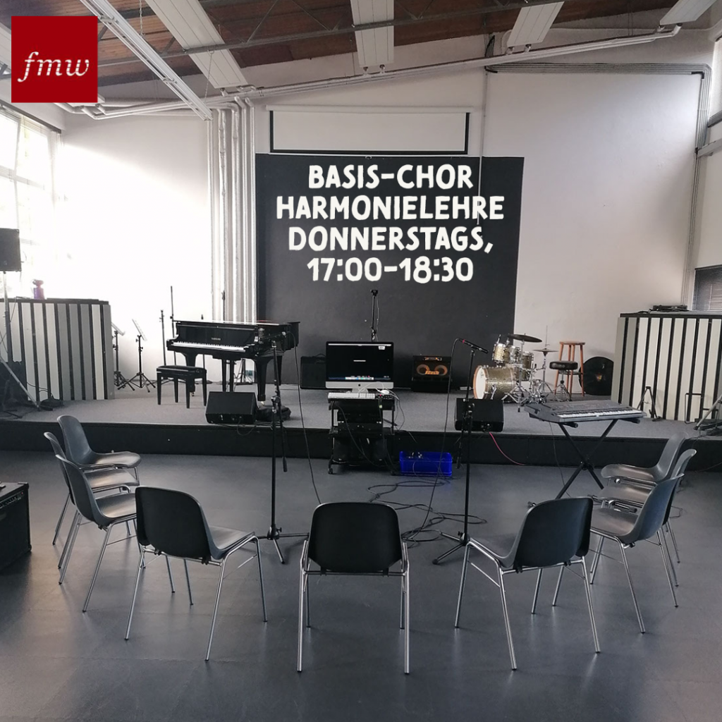 Aufbau für den Basis-Chor harmonielehre mit Bernd Michael Sommer an der FMW Frankfurter Musikwerkstatt